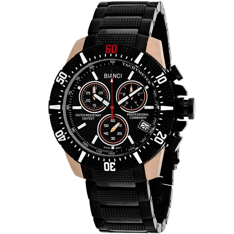 Roberto Bianci Men's Fontana Black Dial Watch - RB18763